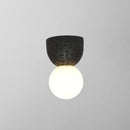 GobekUsa Modern Resin-Cement Bell Wall Sconce - Single-Bulb Lighting Fixture