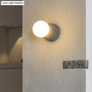 GobekUsa Modern Resin-Cement Bell Wall Sconce - Single-Bulb Lighting Fixture