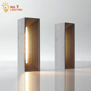 GobekUsa Concrete Stone Table Lamp Touch Dimming LED Desk Light