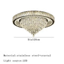 GobekUsa Cone Crystal Ceiling Chandelier - Stainless Steel Luxury Living Room Decoration