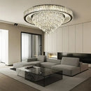 GobekUsa Cone Crystal Ceiling Chandelier - Stainless Steel Luxury Living Room Decoration