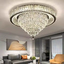 GobekUsa Cone Crystal Ceiling Chandelier - Stainless Steel Luxury Living Room Decoration