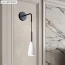 GobekUsa Modern Bullet Wall Mount Sconce Lamp in Black/White/Grey for Bedside - Single Bulb Fixture