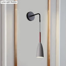 GobekUsa Modern Bullet Wall Mount Sconce Lamp in Black/White/Grey for Bedside - Single Bulb Fixture
