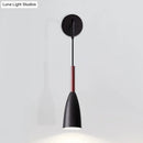 GobekUsa Modern Bullet Wall Mount Sconce Lamp in Black/White/Grey for Bedside - Single Bulb Fixture
