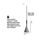 GobekUsa Concrete Pendant Lights: Nordic Modern LED E27 Industrial Lamp for Home Decor