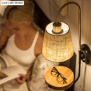 GobekUsa Modern Conical Fabric Wall Mount Lamp with USB Port and Wood Rack