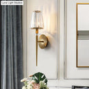 GobekUsa Modern Conical Wall Sconce in Gold with Clear Crystal and Metal - Perfect for Living Room Lighting