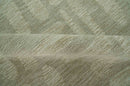 Modern Contemporarry Olive and Ivory Hand Tufted Custom Made wool rug
