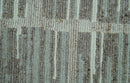 Modern Contemporary Beige And Gray Hand Knotted 2x3 Wool Area Rug