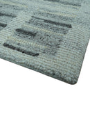 Modern Contemporary Charcoal And Gray 2x3 Wool Area Rug