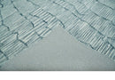 Modern Contemporary Multi Size Woolen White and Blue Hand Tufted Area Rug