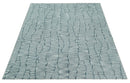 Modern Contemporary Multi Size Woolen White and Blue Hand Tufted Area Rug