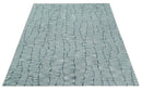 White and Blue Wool Hand-Tufted Area Rug - Modern Contemporary by The Rug Decor