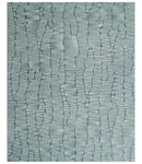 Modern Contemporary Multi Size Woolen White and Blue Hand Tufted Area Rug
