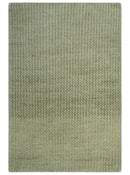 Modern Contemporary Olive, Beige and Ivory Stripes Design Custom Made wool area Rug