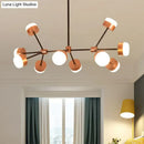 GobekUsa Modern Sputnik Gold Pendant Light for Bedroom - Acrylic, 10/12-Head, Ceiling Island Drop