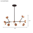 GobekUsa Modern Sputnik Gold Pendant Light for Bedroom - Acrylic, 10/12-Head, Ceiling Island Drop