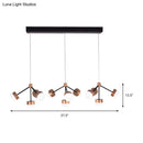 GobekUsa Modern Sputnik Gold Pendant Light for Bedroom - Acrylic, 10/12-Head, Ceiling Island Drop
