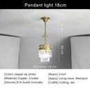 Modern copper crystal chandelier living room led lighting by Decorbites