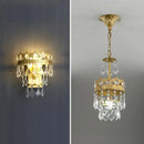 Modern copper crystal chandelier living room led lighting by Decorbites