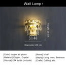Modern copper crystal chandelier living room led lighting by Decorbites
