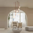 GobekUsa Glass Ball Pendant Lamp for Loft Living Dining Room, LED Lighting