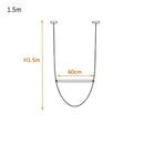GobekUsa Leather Belt Chandelier: Modern Glass Tube Designer Lighting for Home, Restaurant & Villa
