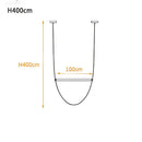 GobekUsa Leather Belt Chandelier: Modern Glass Tube Designer Lighting for Home, Restaurant & Villa