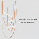 GobekUsa Leather Belt Chandelier: Modern Glass Tube Designer Lighting for Home, Restaurant & Villa