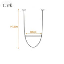 GobekUsa Leather Belt Chandelier: Modern Glass Tube Designer Lighting for Home, Restaurant & Villa