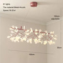 GobekUsa Heracleum Chandeliers: Modern Black/Rose Gold Round Firefly Lamp Branch Design