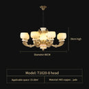 GobekUsa All Copper Jade Chinese Chandelier: Modern & Simple Living Room Lighting