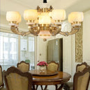 GobekUsa All Copper Jade Chinese Chandelier: Modern & Simple Living Room Lighting