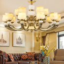 Modern copper jade pendant lamp for dining room decor by Decorbites