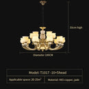 Modern copper jade pendant lamp for dining room decor by Decorbites
