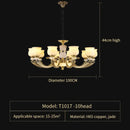 Modern copper jade pendant lamp for dining room decor by Decorbites