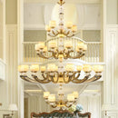 Modern copper jade pendant lamp for dining room decor by Decorbites