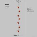 GobekUsa LED Belt Chandelier Pendant Light for Dimmable Indoor Lighting in Living Room