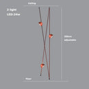 GobekUsa LED Belt Chandelier Pendant Light for Dimmable Indoor Lighting in Living Room