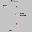 GobekUsa LED Belt Chandelier Pendant Light for Dimmable Indoor Lighting in Living Room