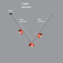 GobekUsa LED Belt Chandelier Pendant Light for Dimmable Indoor Lighting in Living Room