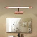 GobekUsa 18"/22" LED Bathroom Vanity Sconce Light with Linear Metal Shade in Warm/White Lighting - Copper Wall Fixture