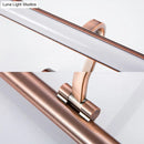 GobekUsa 18"/22" LED Bathroom Vanity Sconce Light with Linear Metal Shade in Warm/White Lighting - Copper Wall Fixture