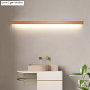 GobekUsa Modern Beige Wooden LED Wall Sconce for Contemporary Living Room Lighting