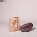 GobekUsa Ceramic Vase with Ear, Eyes, and Mouth Design for Table Decoration