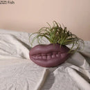 GobekUsa Ceramic Vase with Ear, Eyes, and Mouth Design for Table Decoration