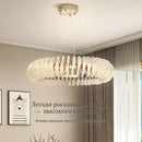 GobekUsa Coral Flower Crystal Chandelier: Modern Luxury LED Pendant Lighting for Home