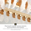 GobekUsa Coral Flower Crystal Chandelier: Modern Luxury LED Pendant Lighting for Home