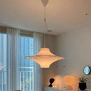 GobekUsa Cream Acrylic UFO Pendant Light: Modern Home Decor Hanging Lamp